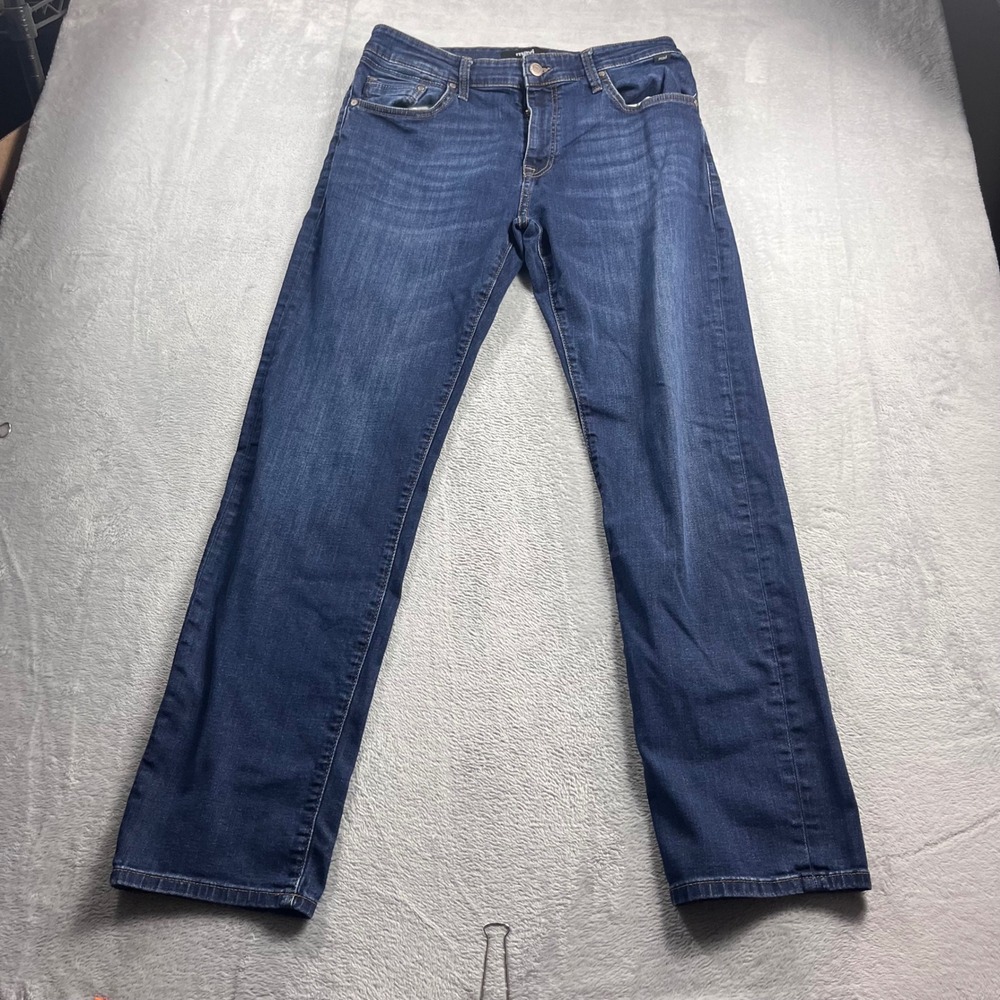 Mavi Zach Straight Leg Mens Jeans Dark Wash Blue Size 34x32 004533837